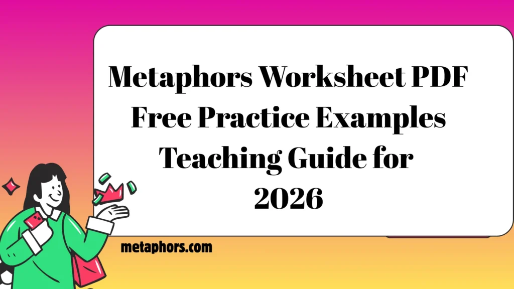 Metaphors Worksheet PDF2026