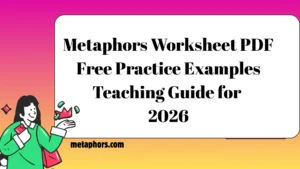 Metaphors Worksheet PDF2026